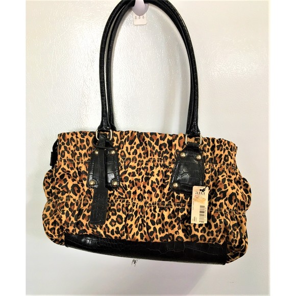 ANA Leopard Print Handbag - Picture 1 of 8
